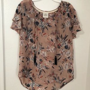 Knox Rose dusty pink floral top